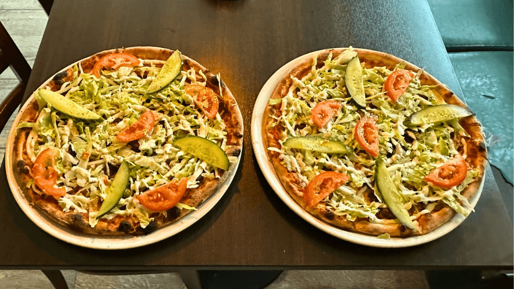 Pizzas at Café Enzo